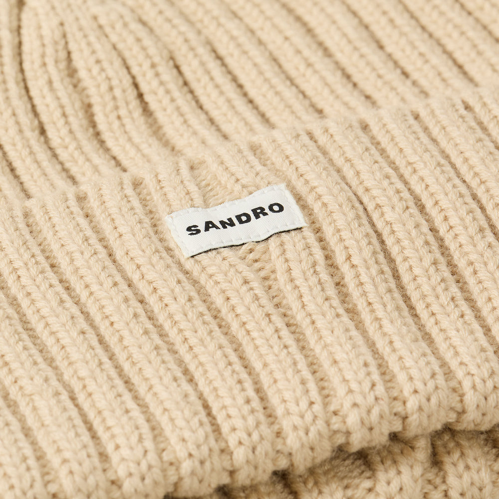Sandro / Knit hat Butter Cream
