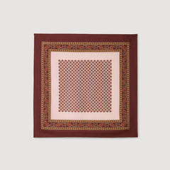 Sandro / Placed print scarf Nude / Bordeaux