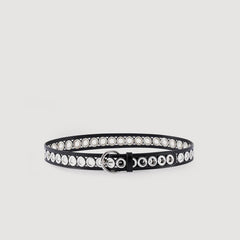 Sandro / Belt with round buckle and eyelets Black
