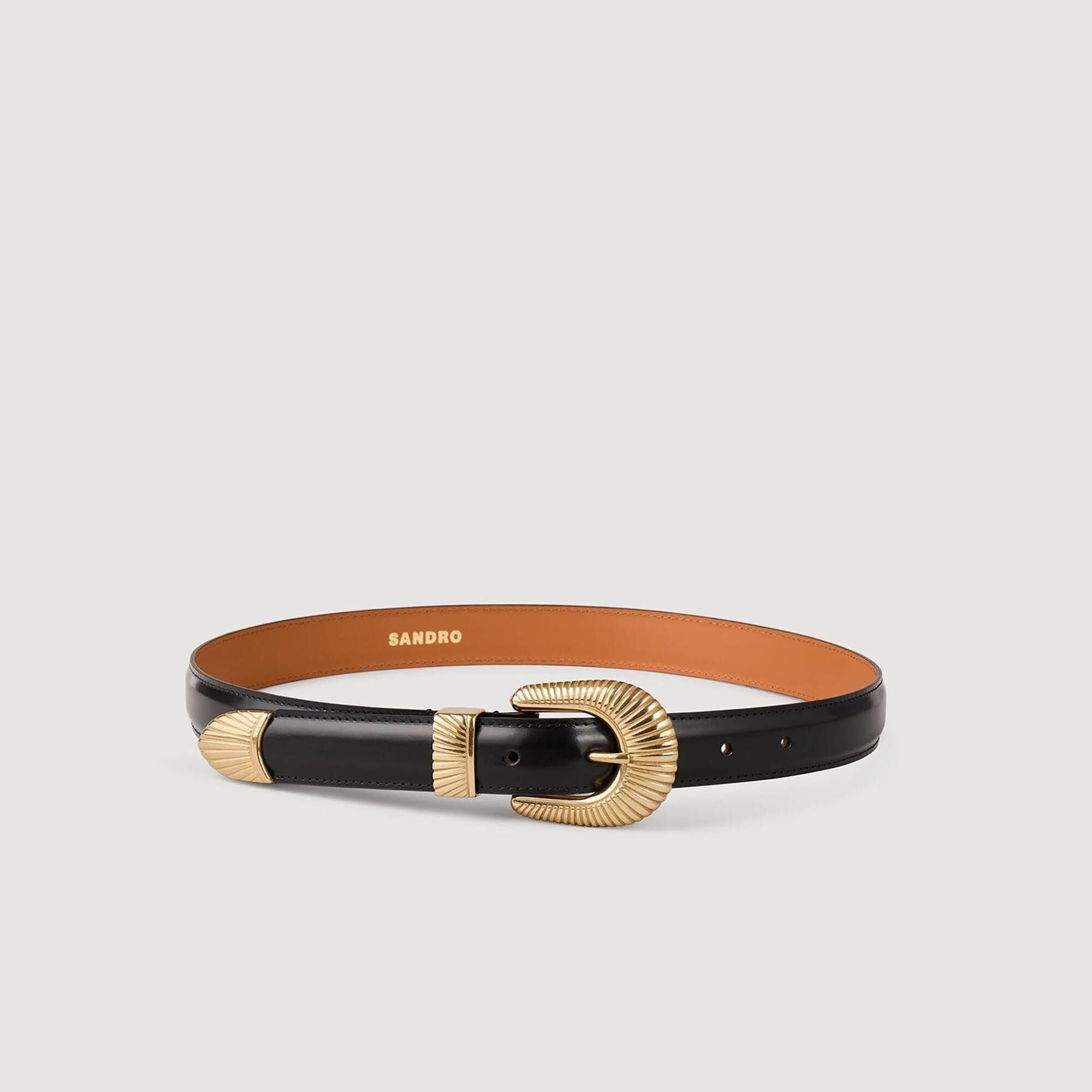 Sandro / Leather belt Black