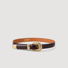 Sandro / Leather belt Bordeaux