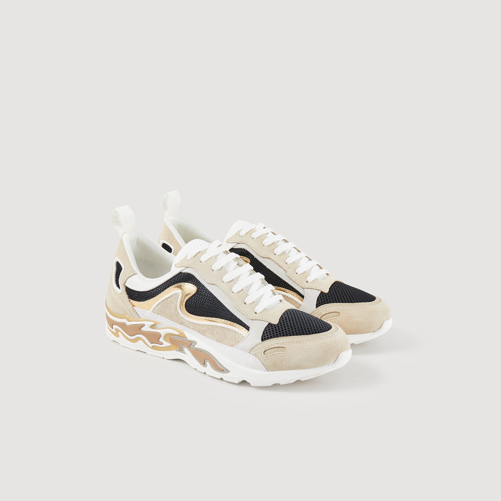 Sandro / Flame sneakers Gold
