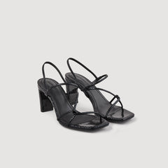 Sandro / Sandals with narrow straps Black