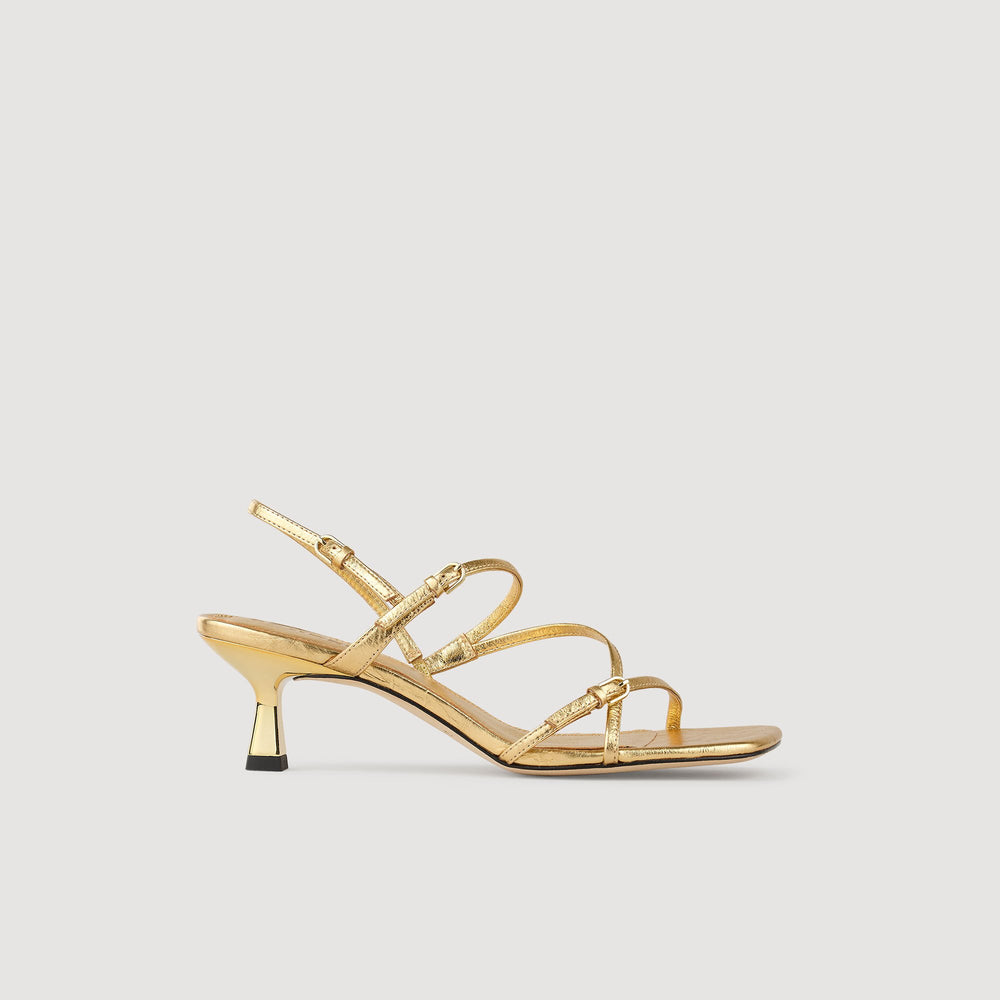 Sandro / Sandals with straps Gold