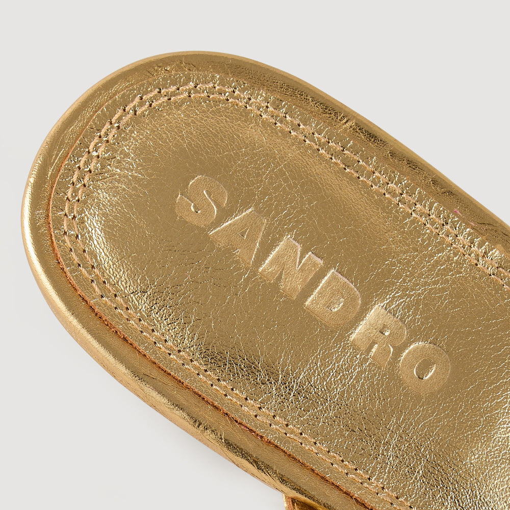 Sandro / Sandals with straps Gold