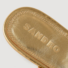 Sandro / Sandals with straps Gold