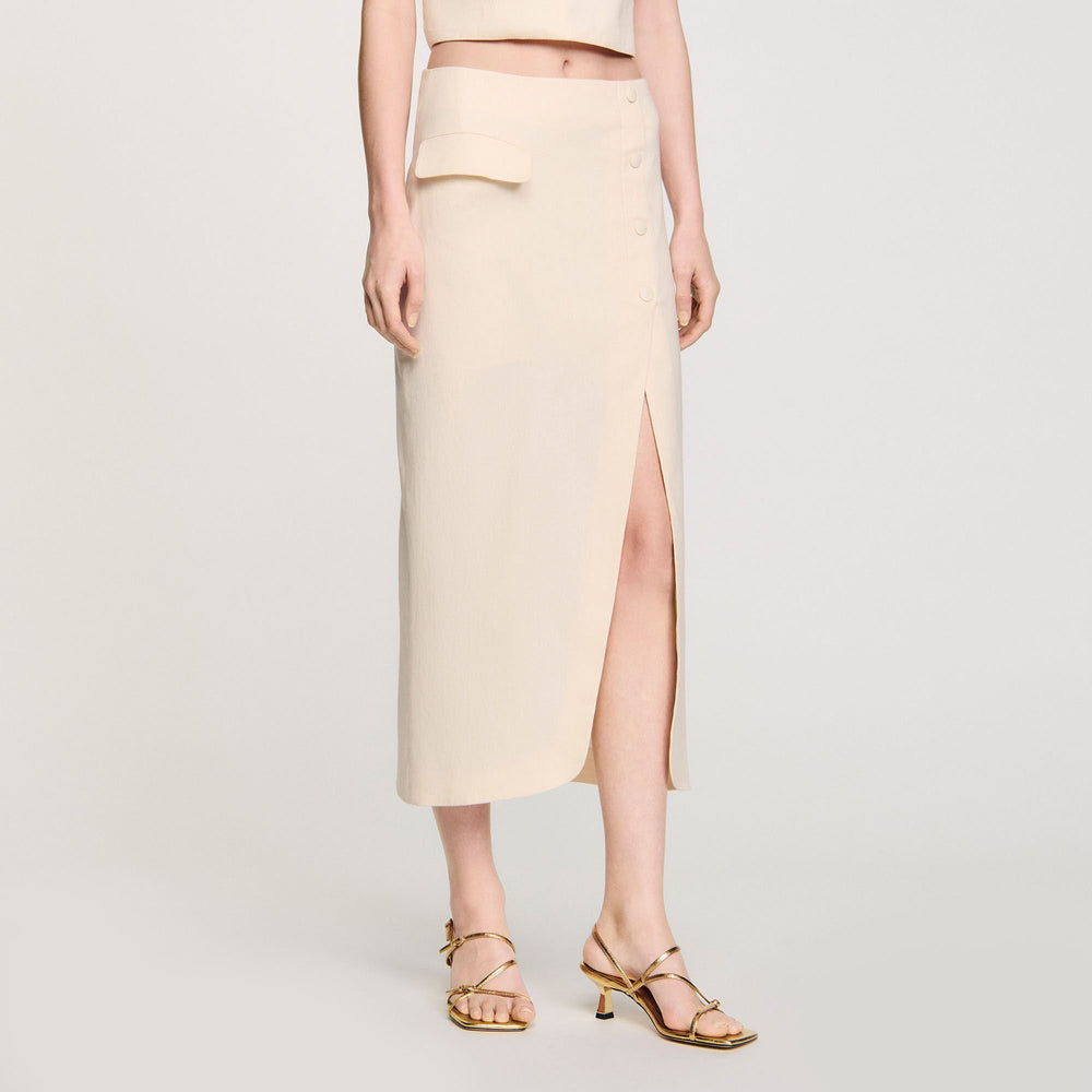 Sandro / Sandals with straps Gold