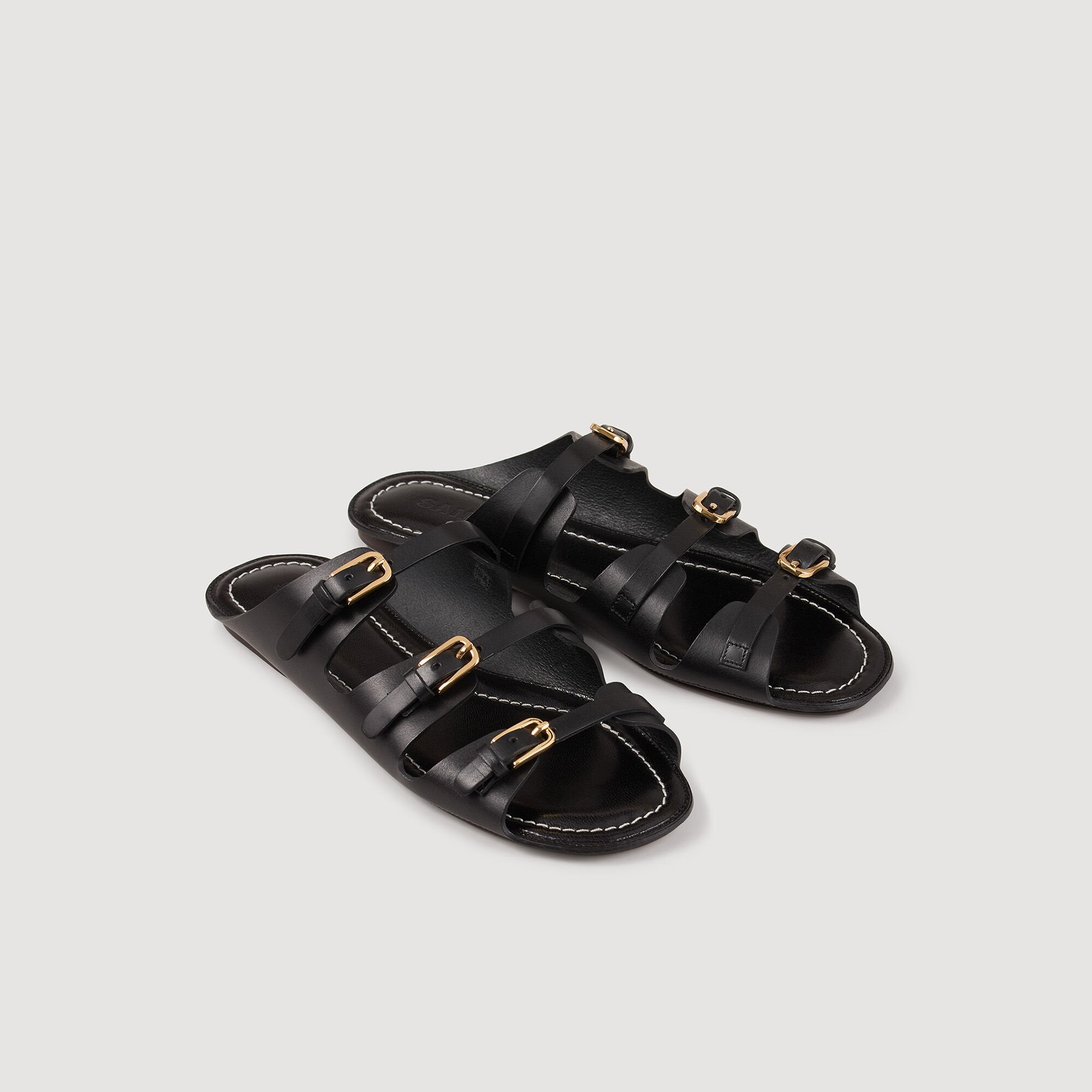 Sandro / Leather sandals Black