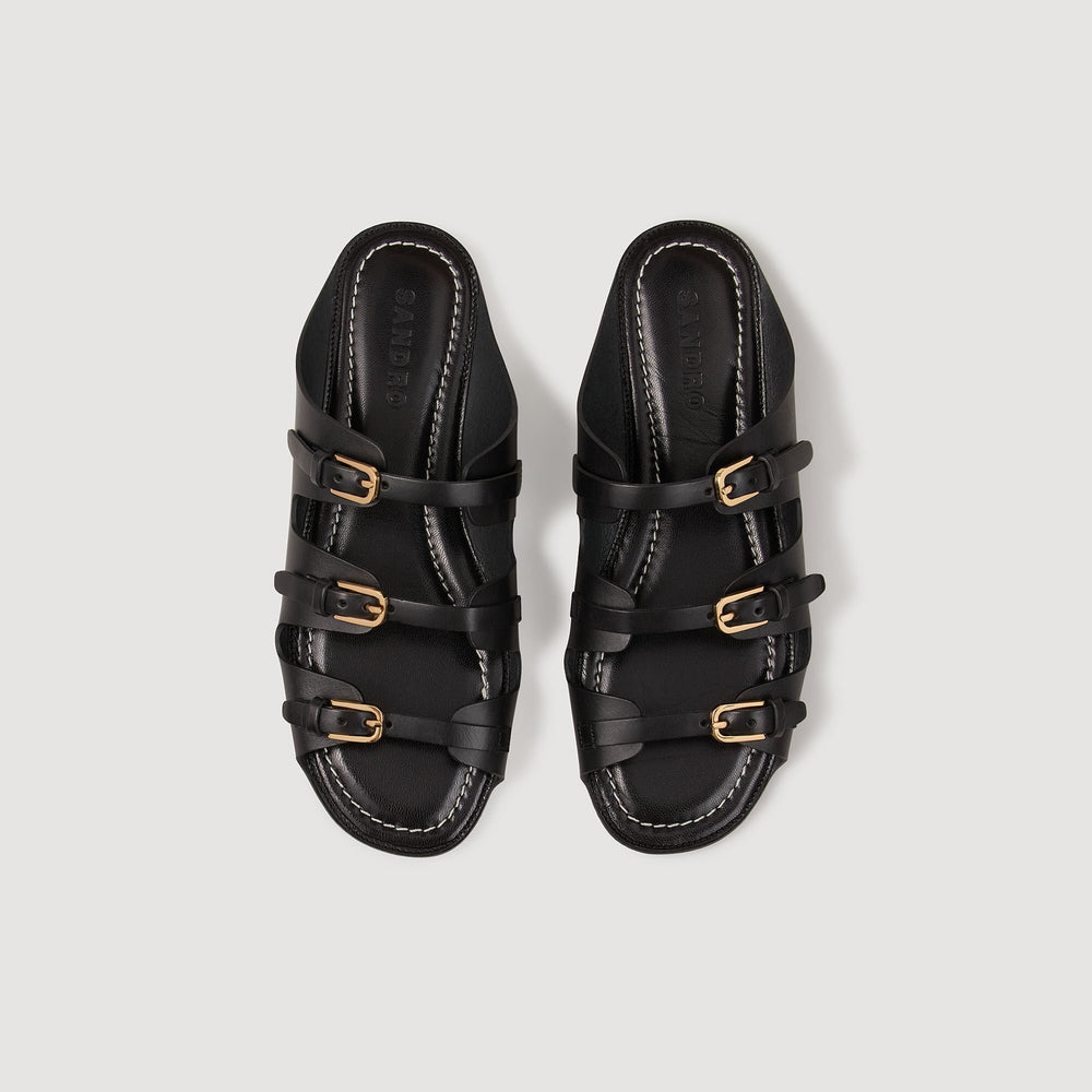 Sandro / Leather sandals Black