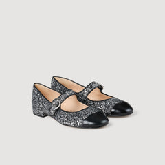 Sandro / Glitter ballet flats Black