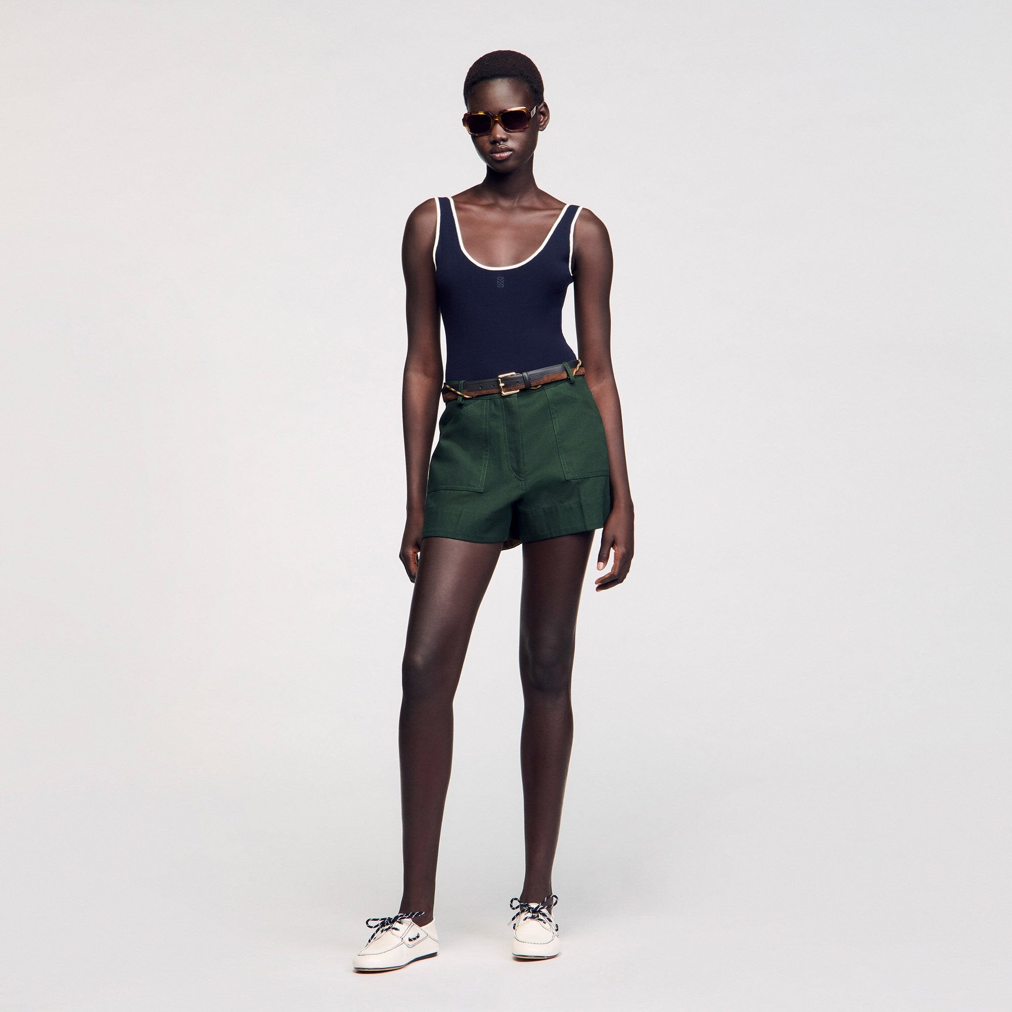 Sandro / Knit bodysuit Navy Blue