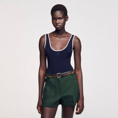 Sandro / Knit bodysuit Navy Blue