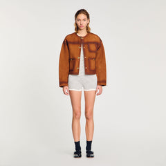 Sandro / Suede jacket Camel