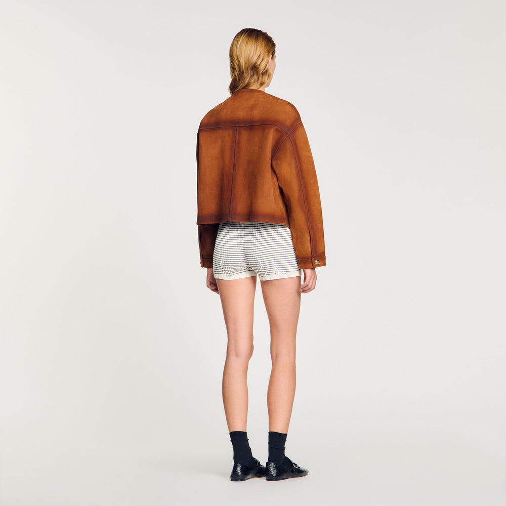 Sandro / Suede jacket Camel