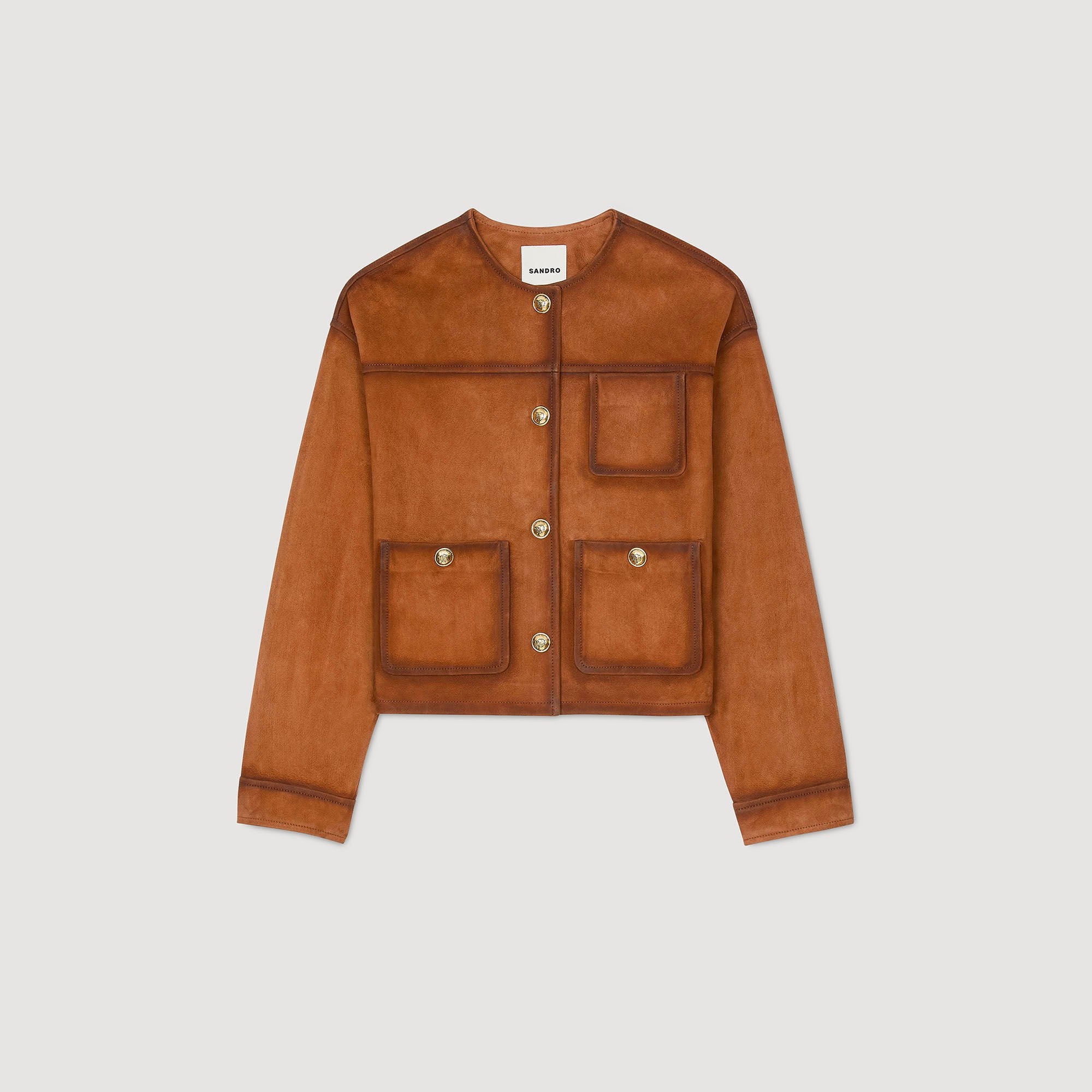 Sandro / Suede jacket Camel
