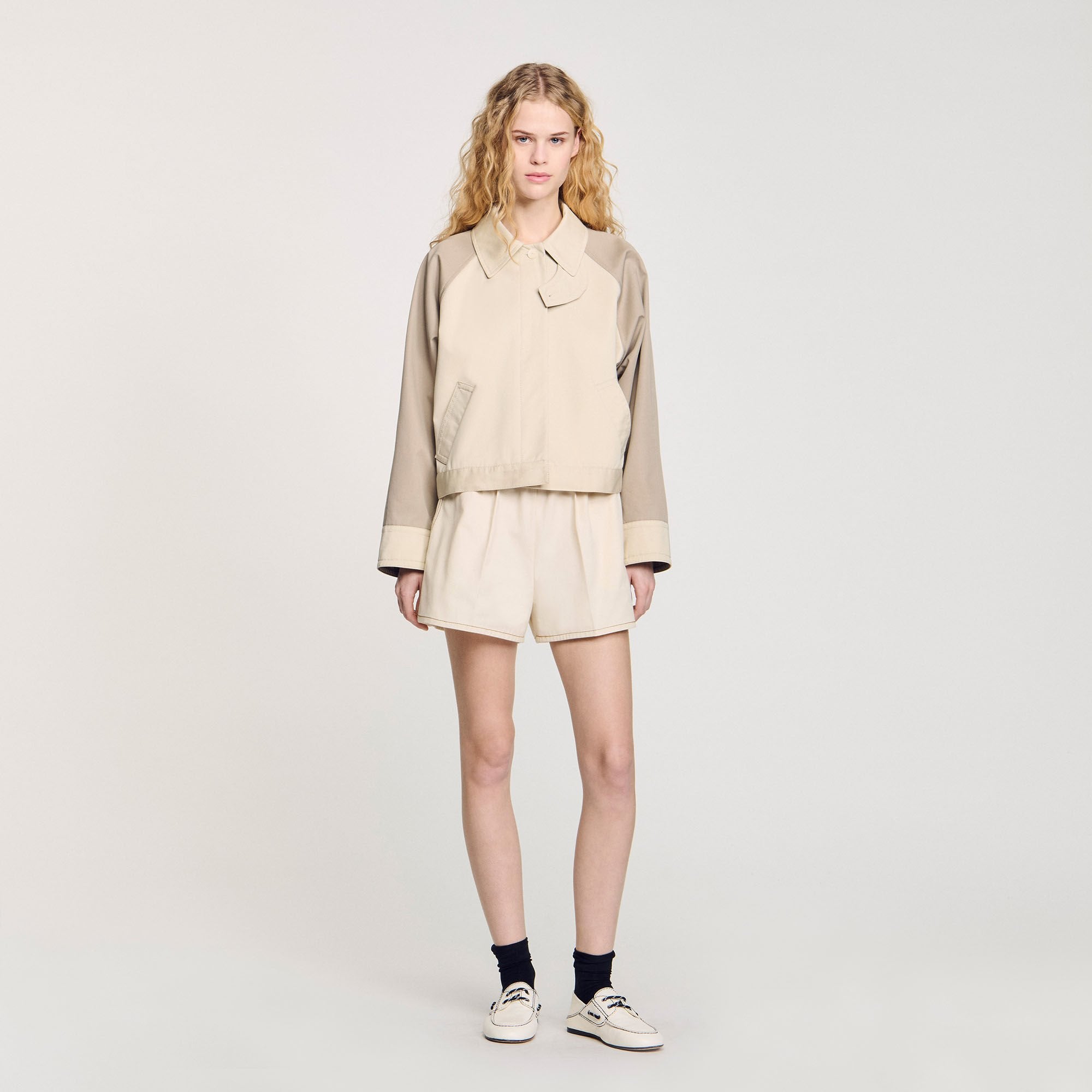 Sandro / Two-tone jacket Beige