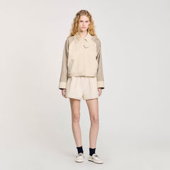 Sandro / Two-tone jacket Beige