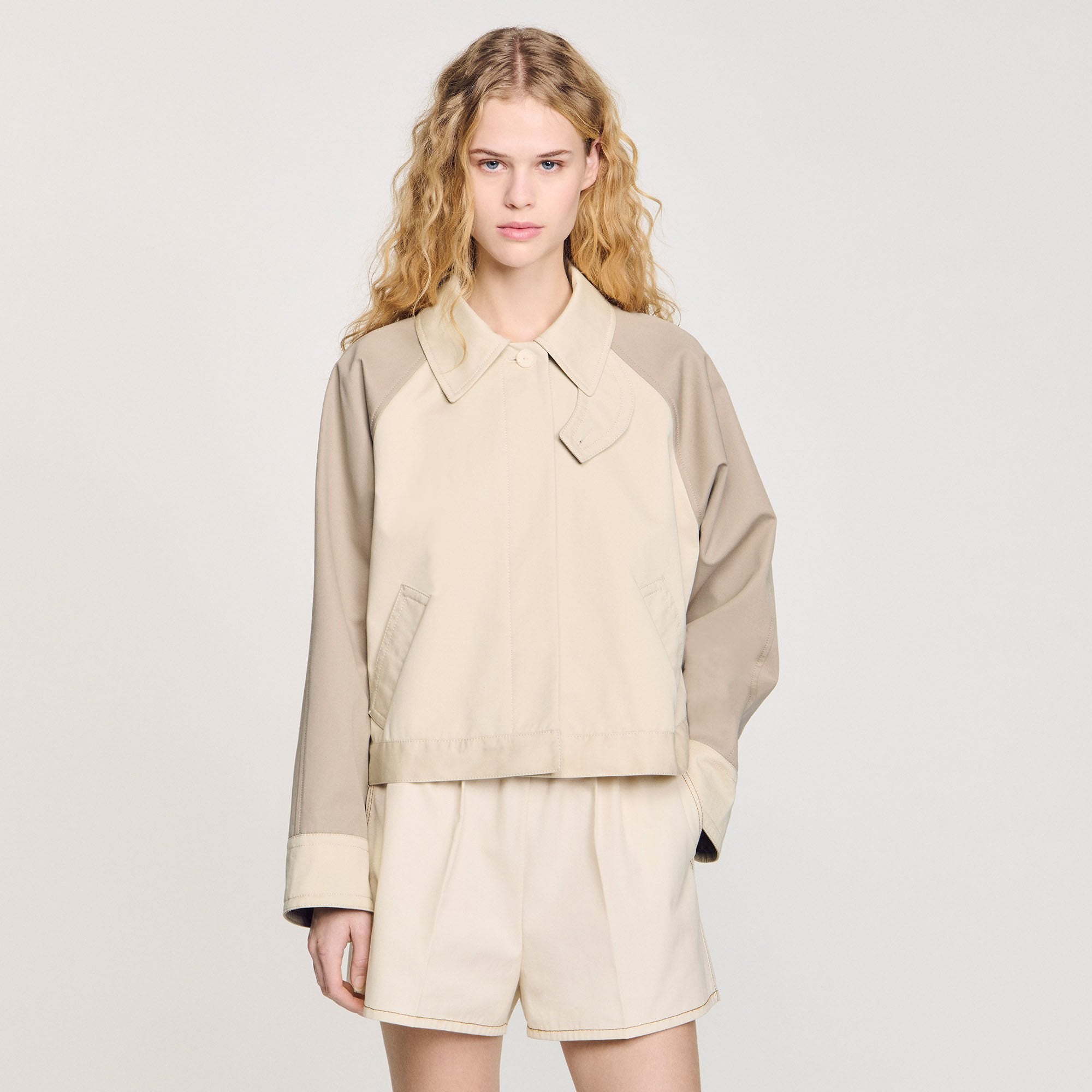 Sandro / Two-tone jacket Beige