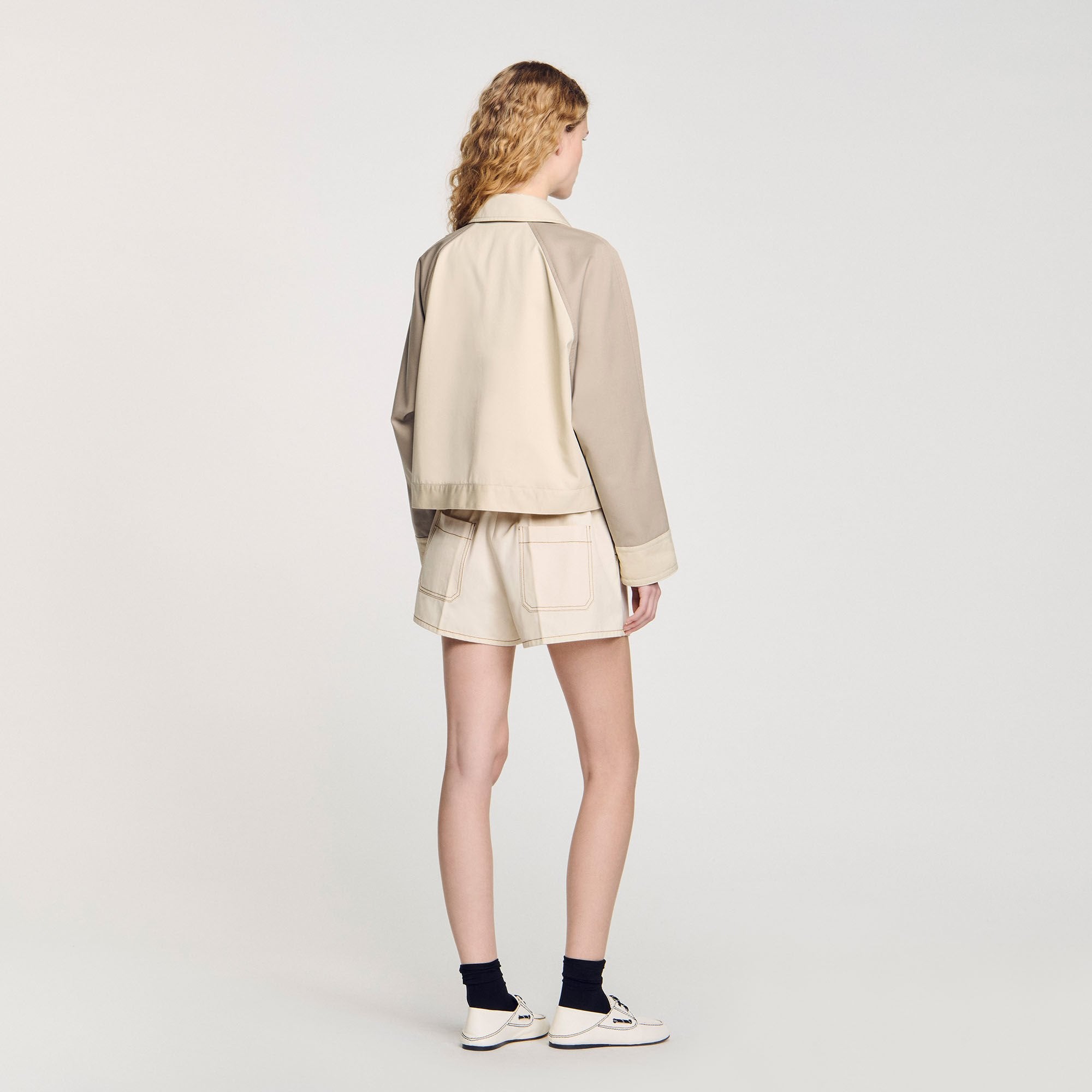 Sandro / Two-tone jacket Beige