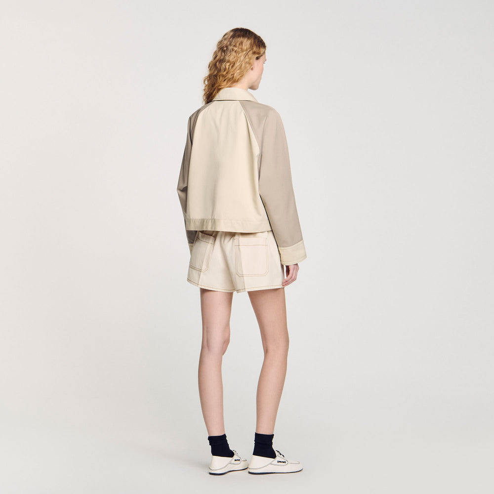 Sandro / Two-tone jacket Beige