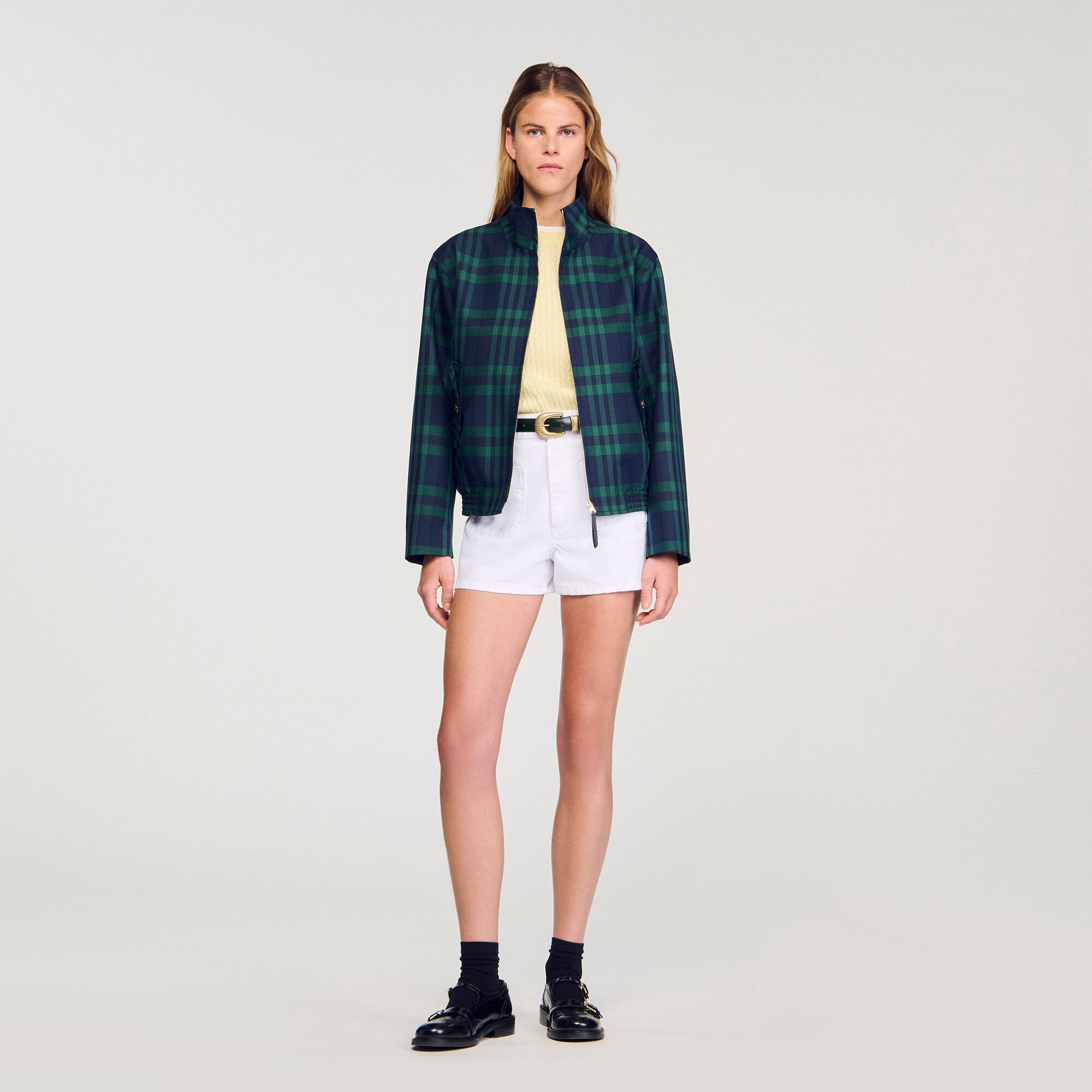 Sandro / Checked jacket Green / Blue