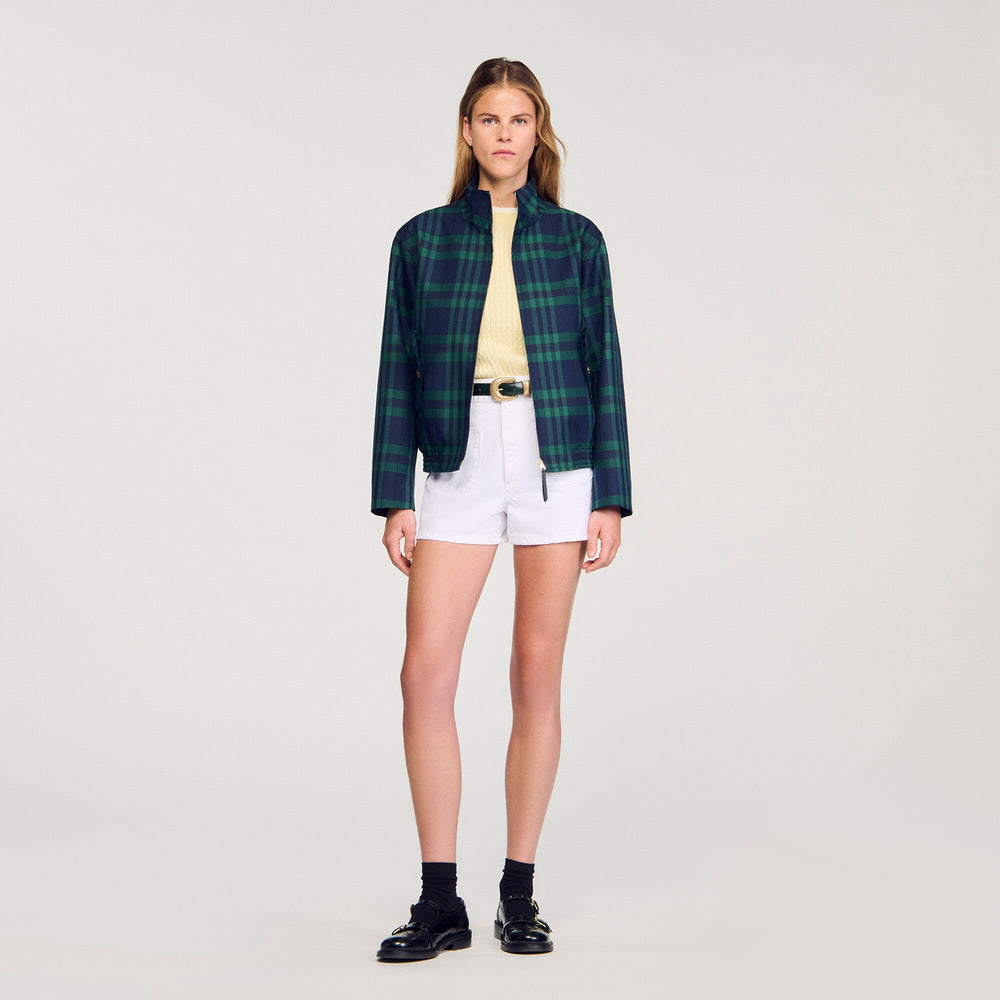 Sandro / Checked jacket Green / Blue