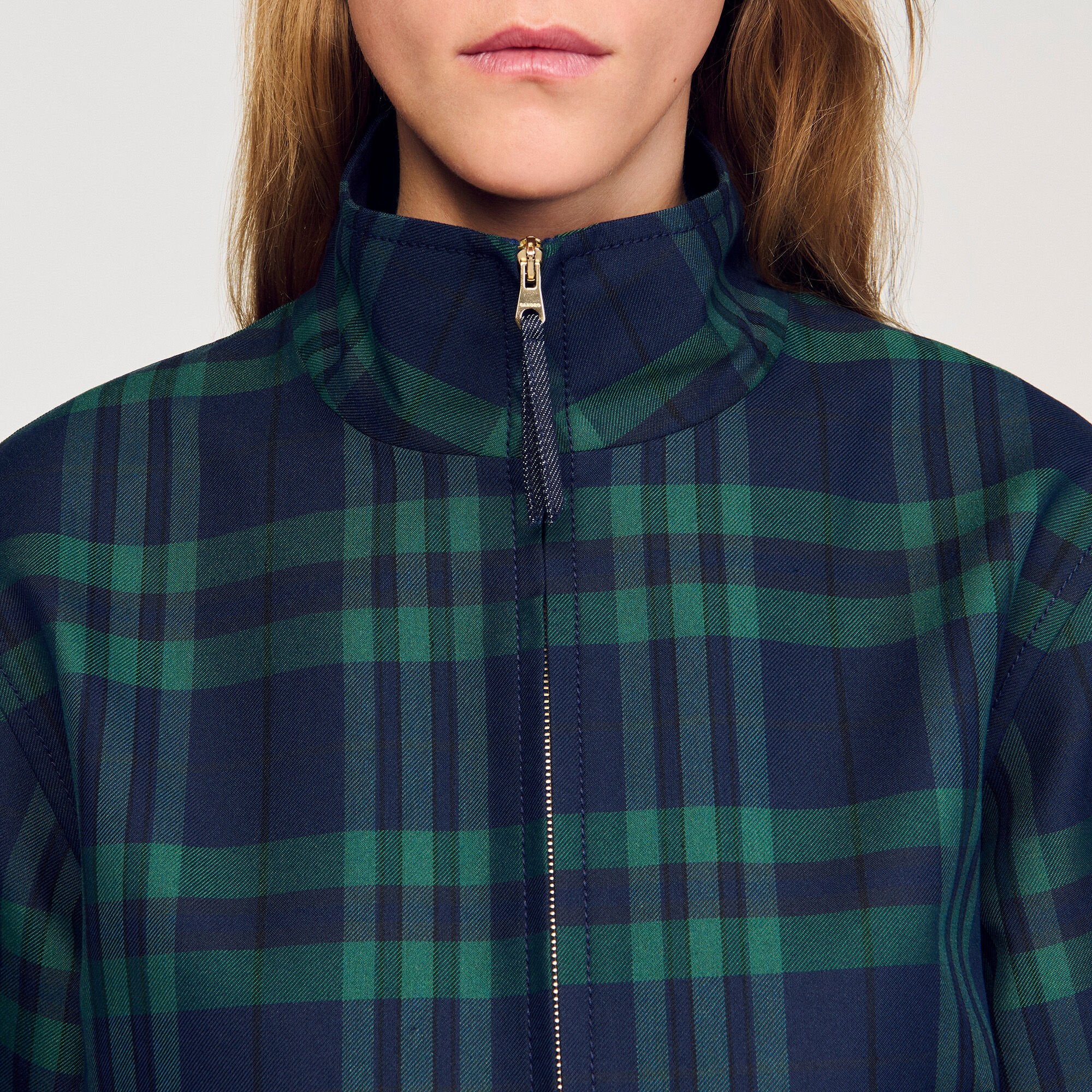 Sandro / Checked jacket Green / Blue