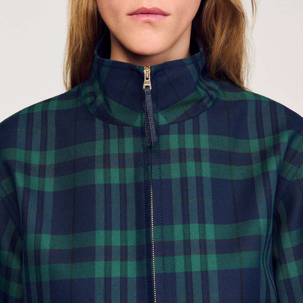 Sandro / Checked jacket Green / Blue