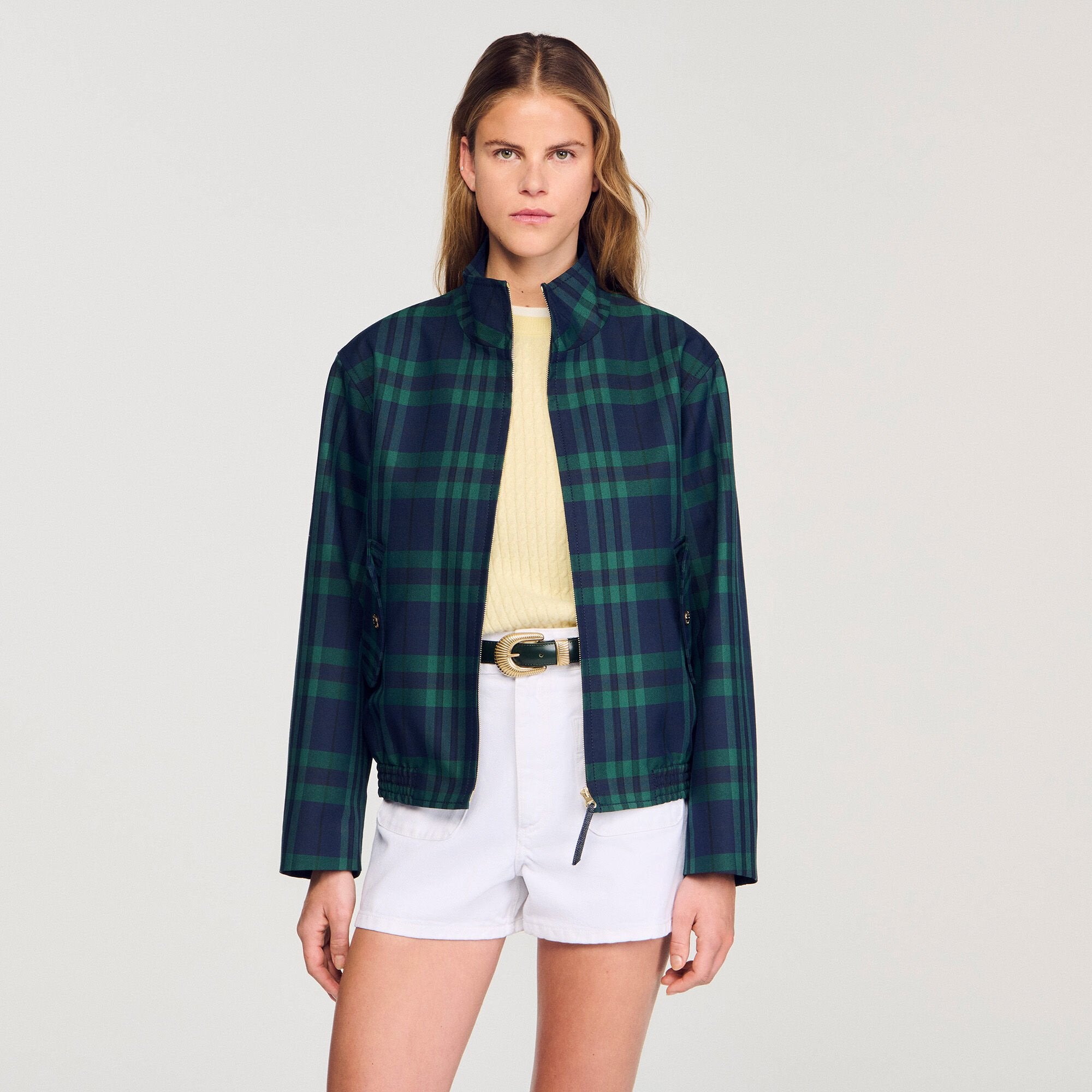 Sandro / Checked jacket Green / Blue