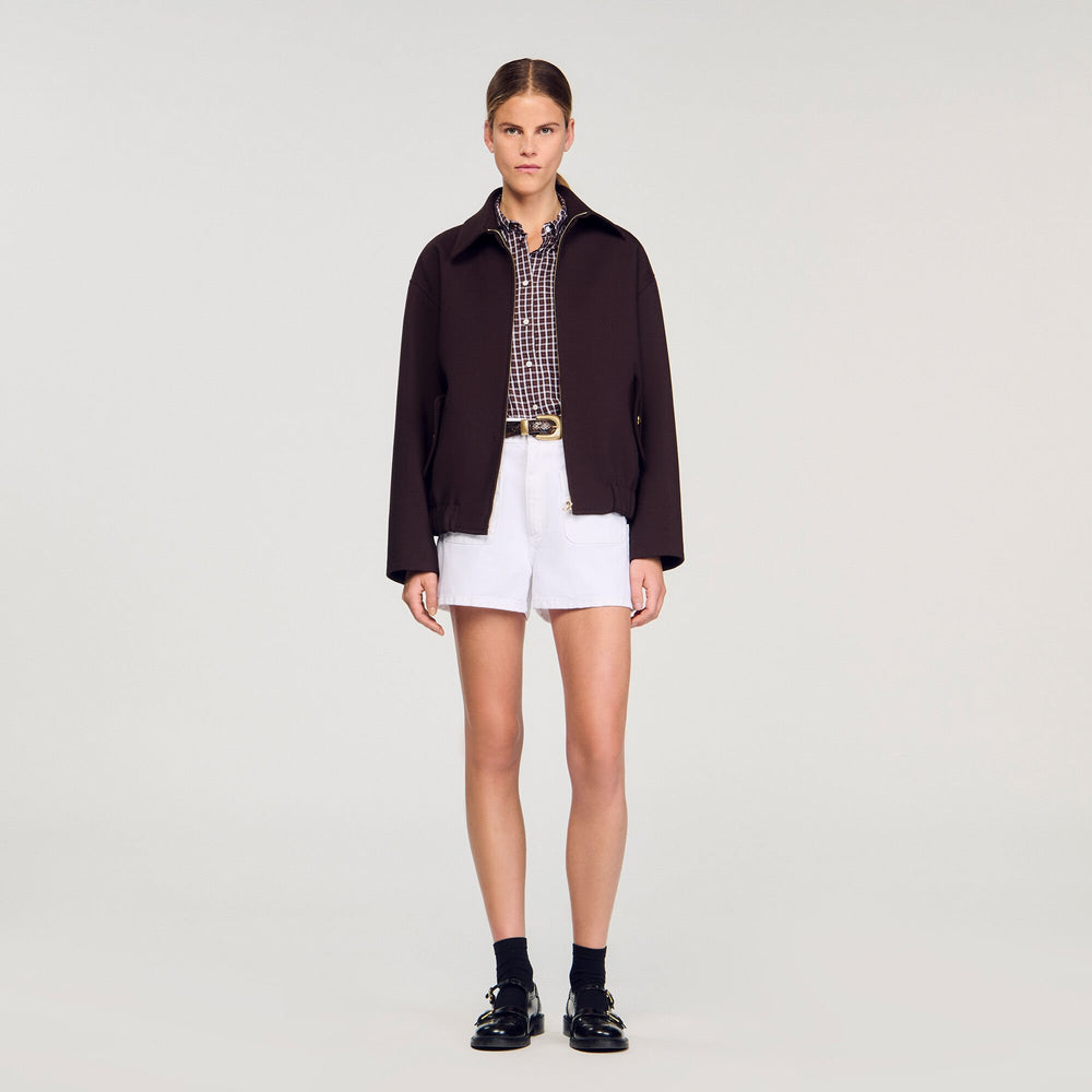 Sandro / Oversized jacket Brown