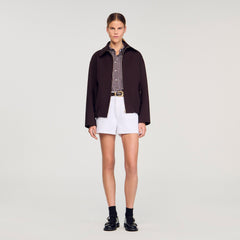 Sandro / Oversized jacket Brown
