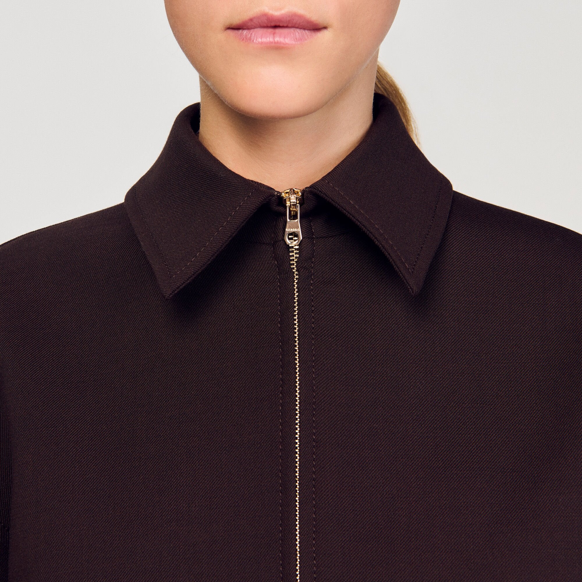 Sandro / Oversized jacket Brown