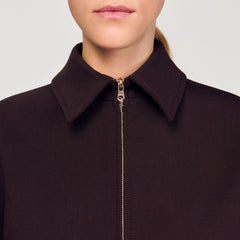 Sandro / Oversized jacket Brown