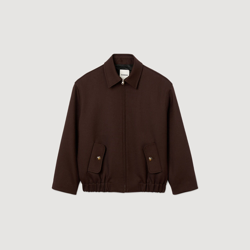 Sandro / Oversized jacket Brown