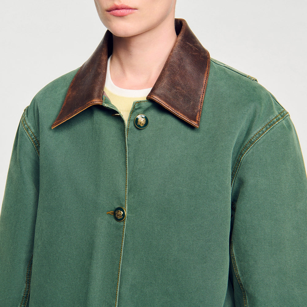 Sandro / Workwear Jacket Dark Green