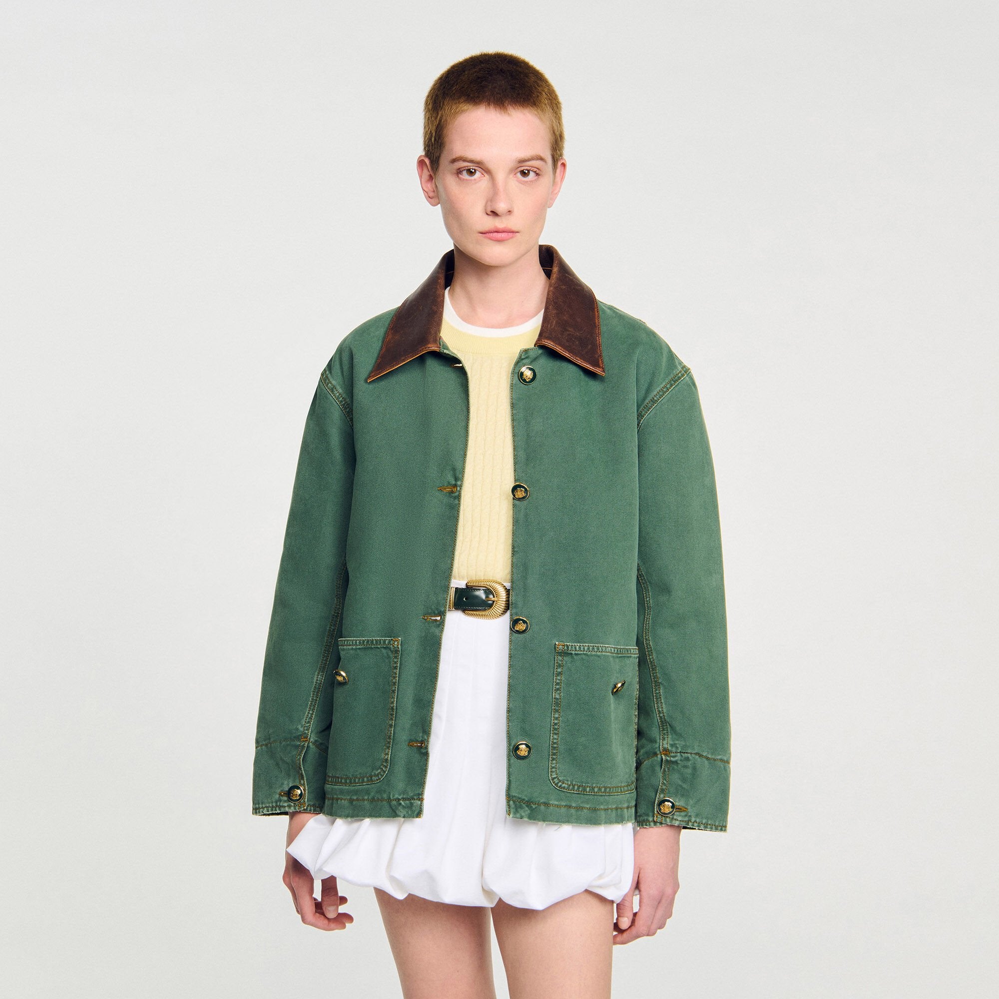 Sandro / Workwear Jacket Dark Green