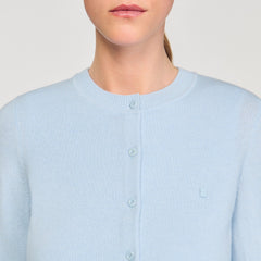 Sandro / Ruffled cardigan Sky Blue