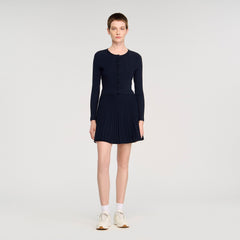 Sandro / Polo shirt with decorative buttons Navy Blue