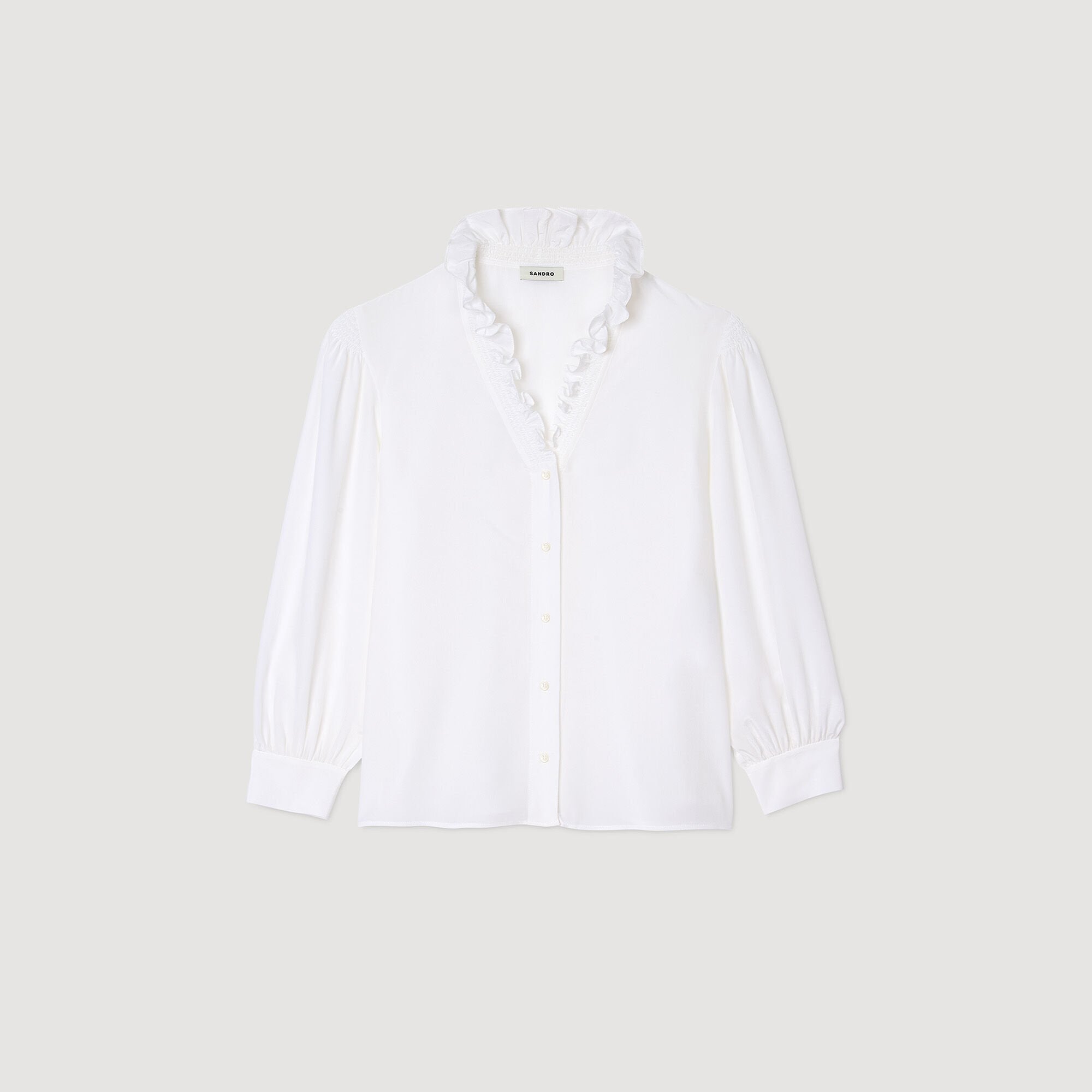 Sandro / Flowy silk shirt White