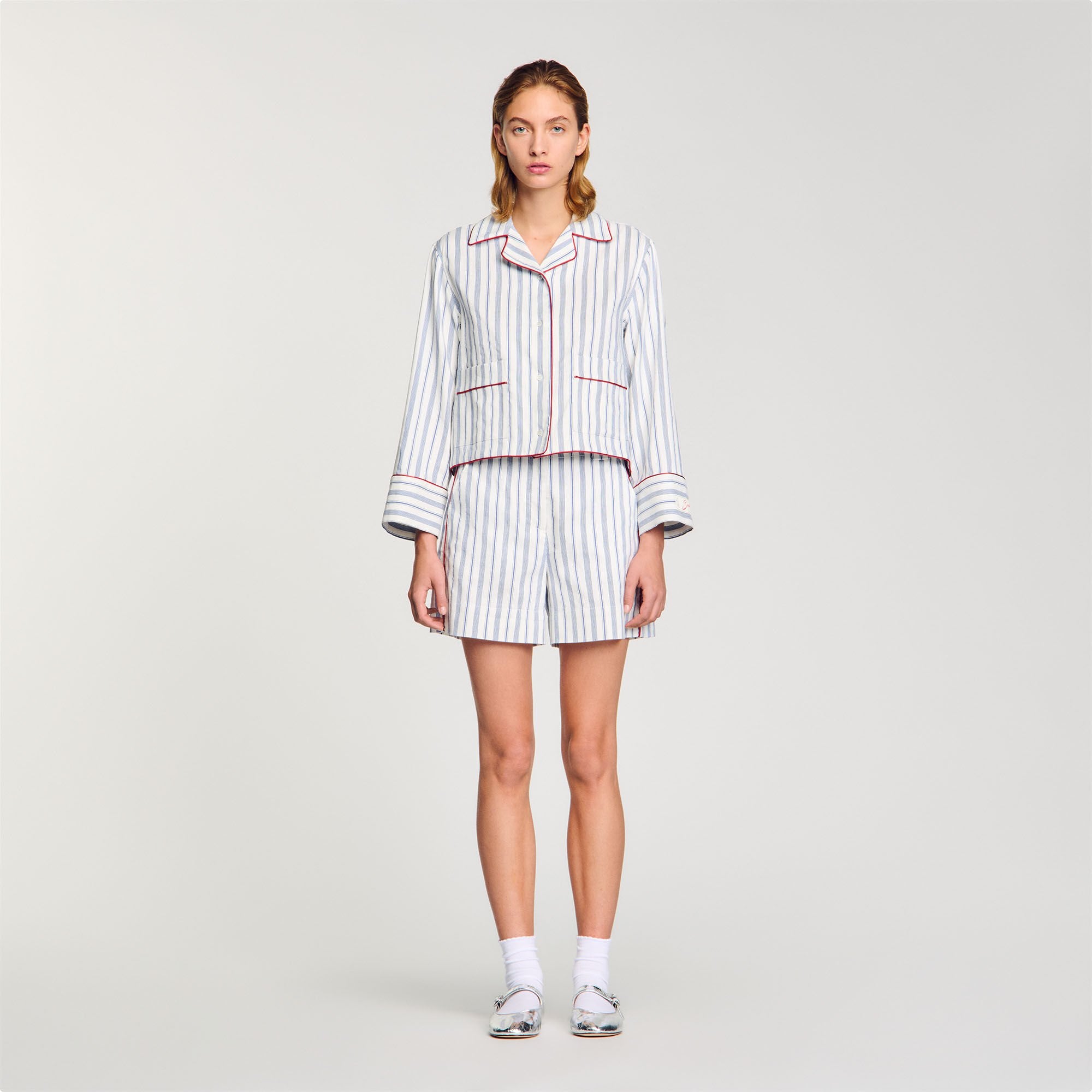 Sandro / Striped shirt Blue / Ecru