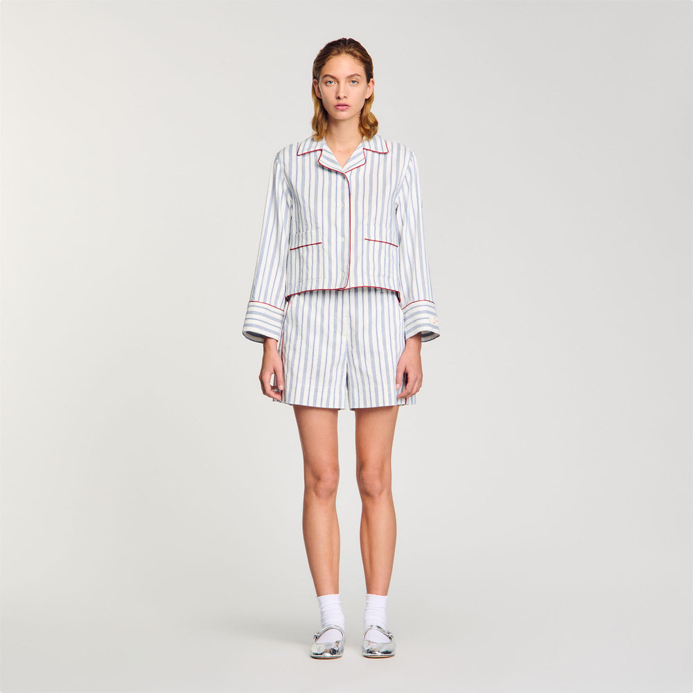 Sandro / Striped shirt Blue / Ecru