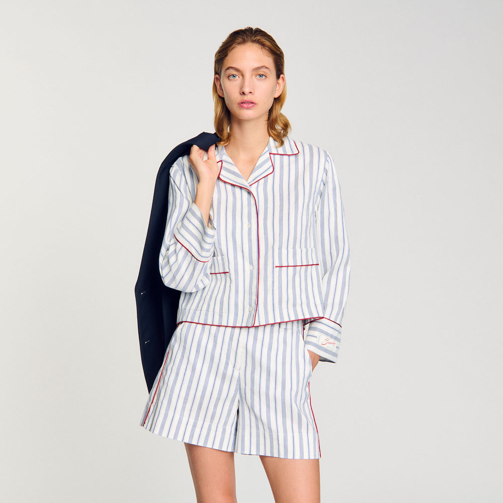 Sandro / Striped shirt Blue / Ecru