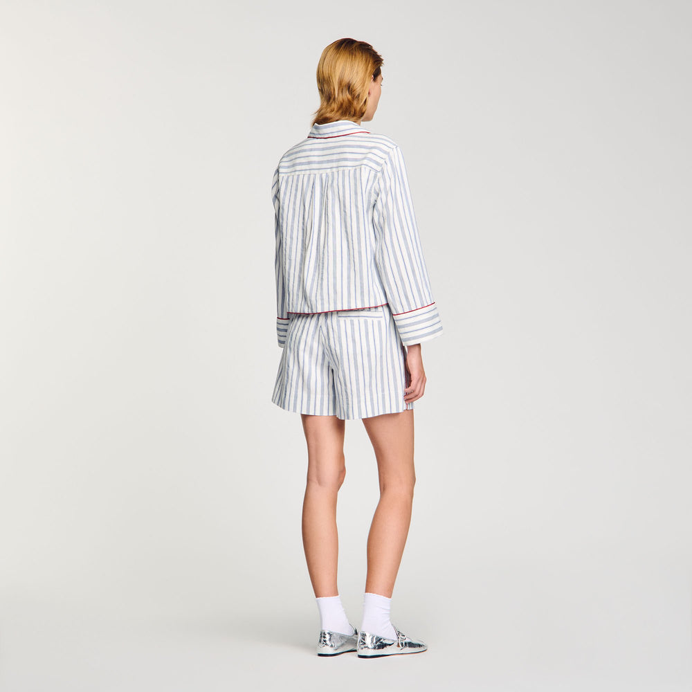 Sandro / Striped shirt Blue / Ecru