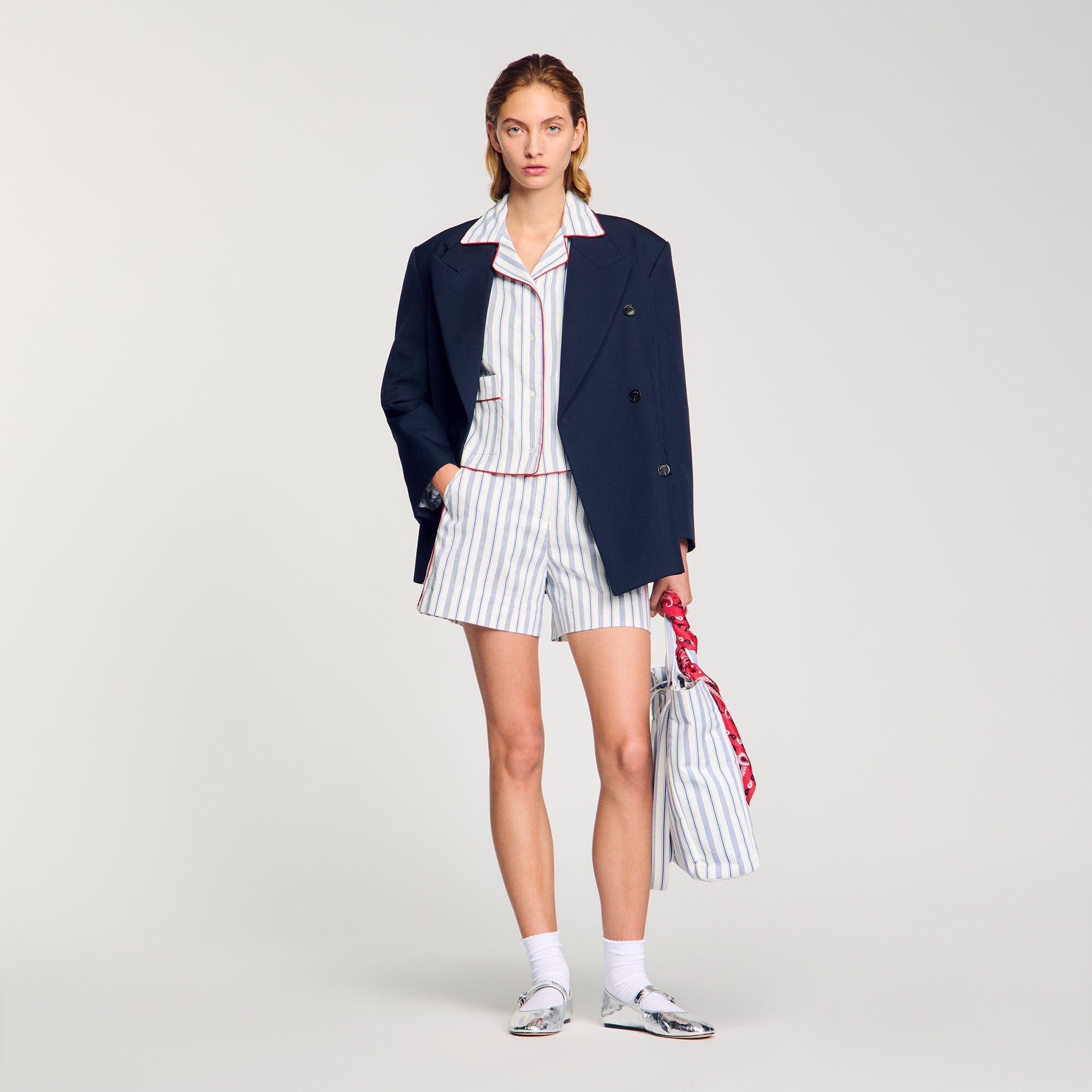 Sandro / Striped shirt Blue / Ecru