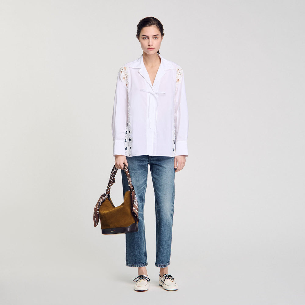 Sandro / Poplin shirt White