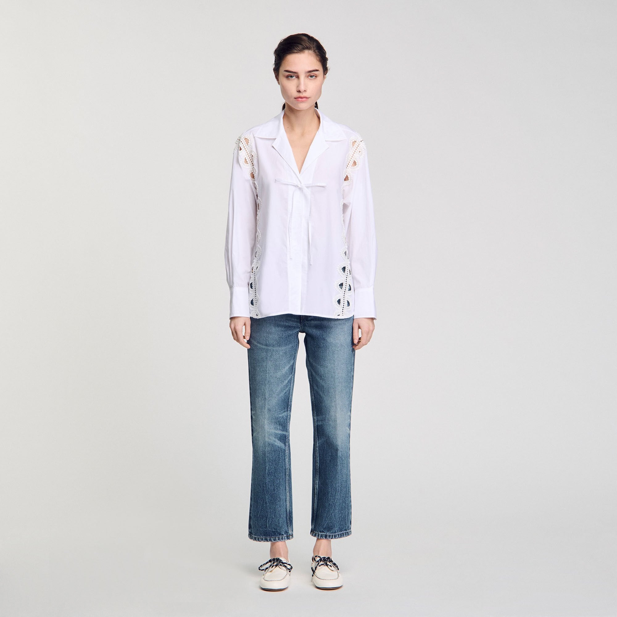 Sandro / Poplin shirt White