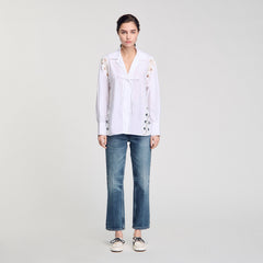 Sandro / Poplin shirt White