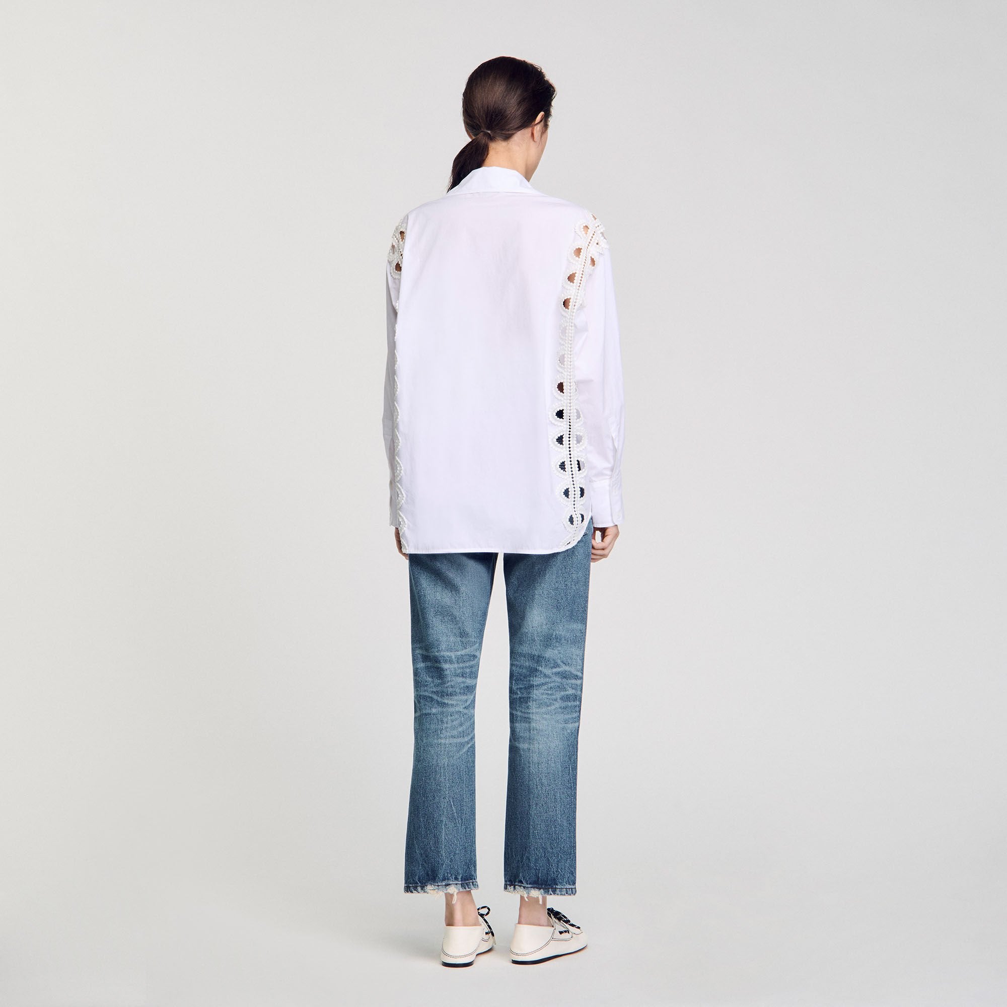 Sandro / Poplin shirt White