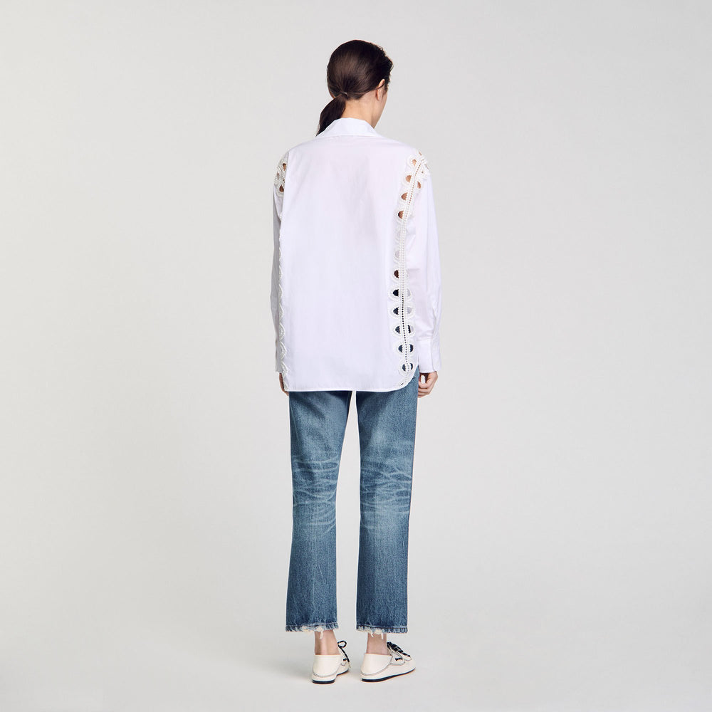 Sandro / Poplin shirt White