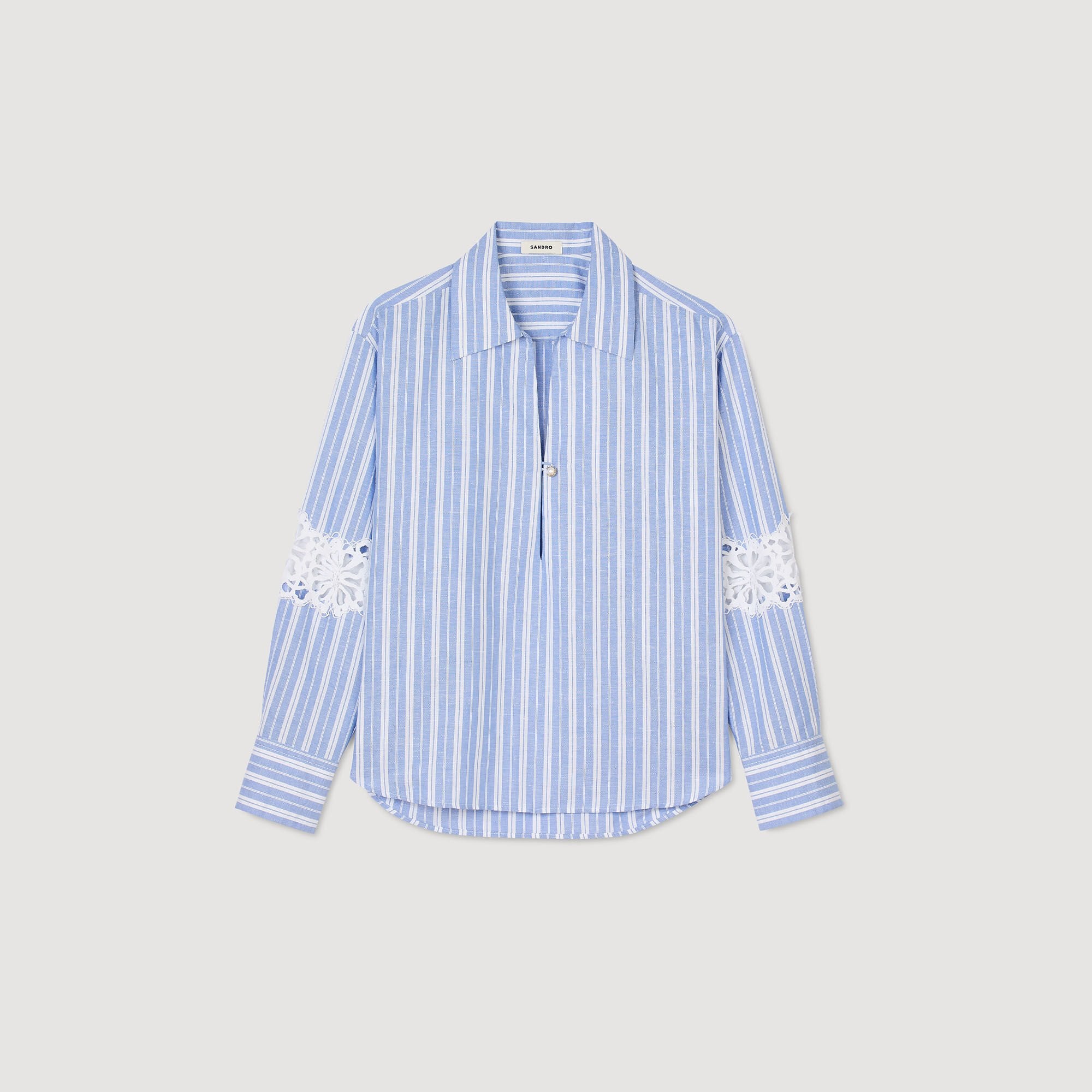 Sandro / Striped shirt Blu / White